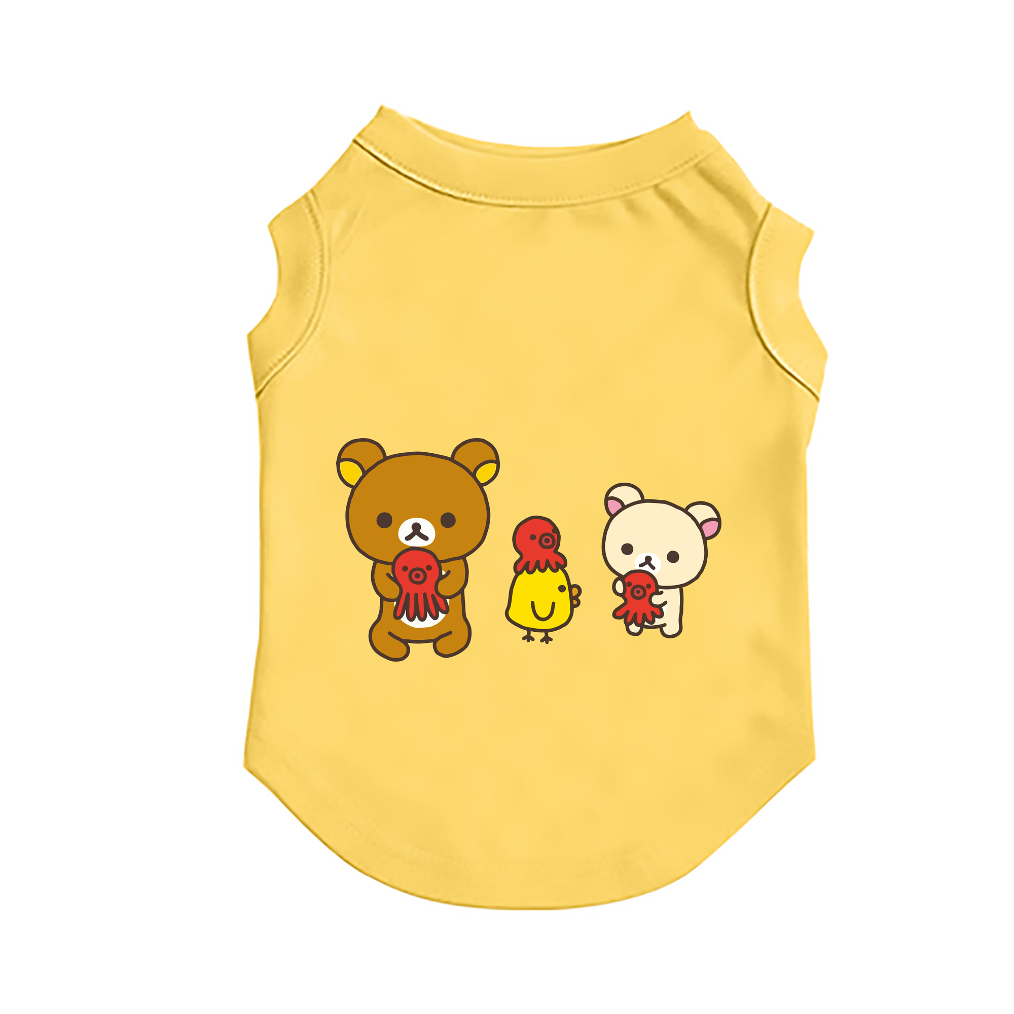 （画像用） リラックマ リラックマ キイロイトリ Rilakkuma Korilakkuma Kiiroitori ペット用ベスト