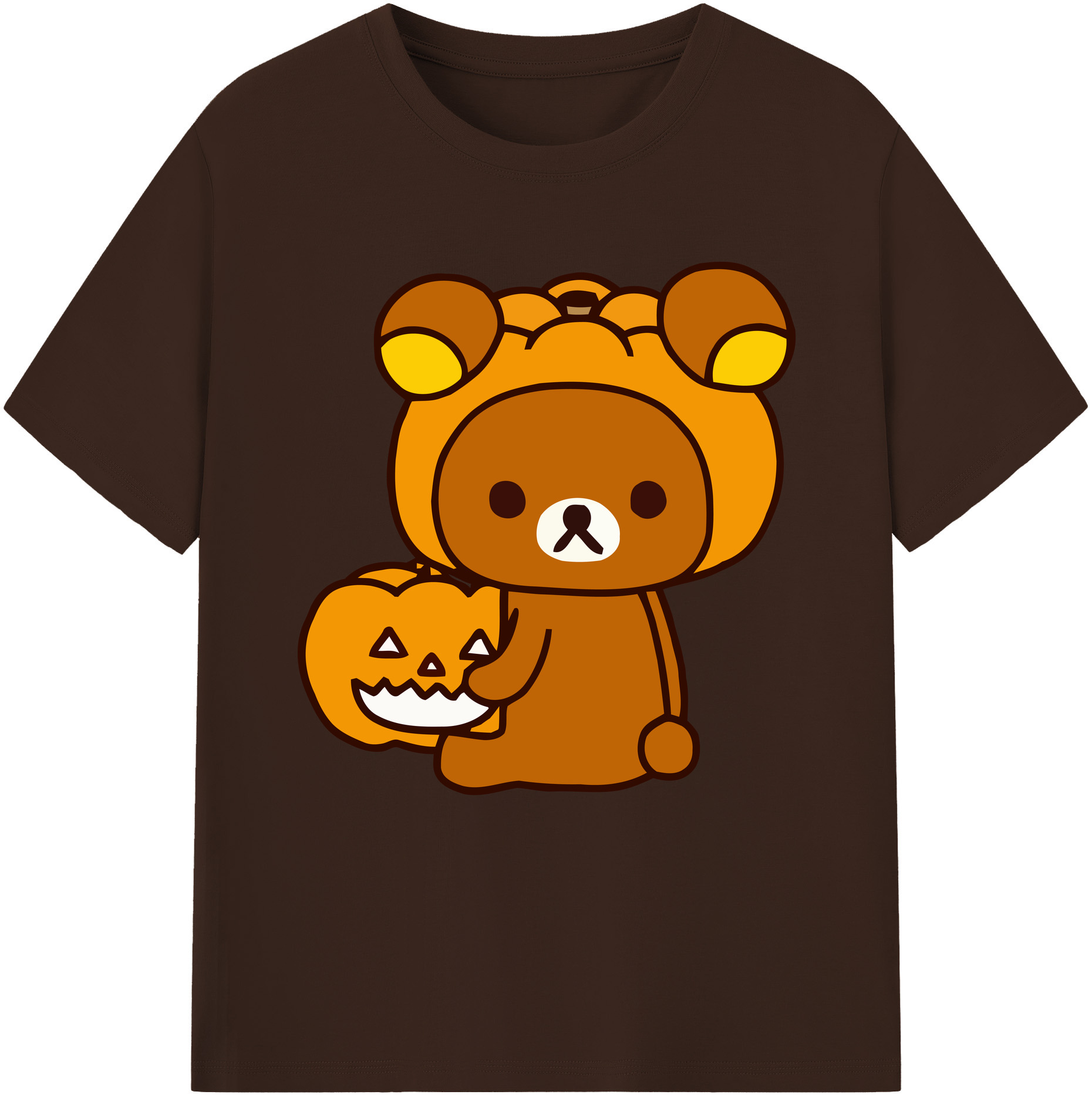 （画像用） リラックマ リラックマ キイロイトリ Rilakkuma Korilakkuma Kiiroitori 綿100％半袖Tシャツ（フロントプリント）