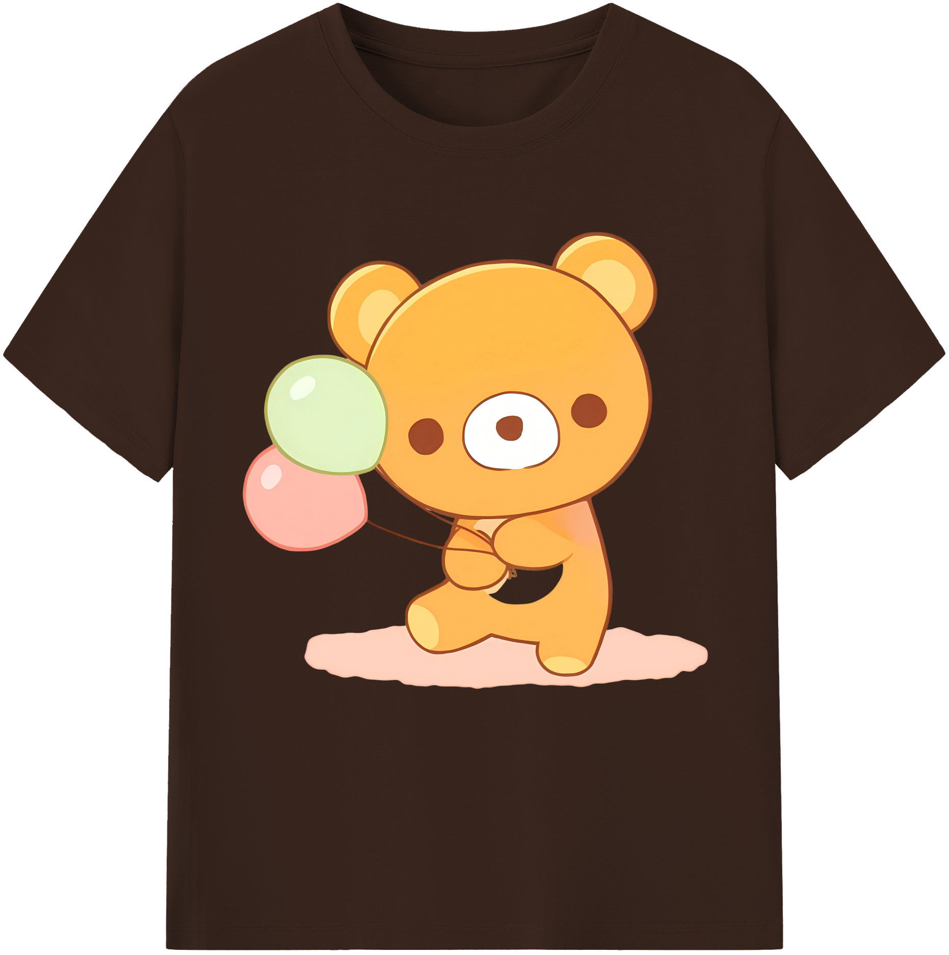 （画像用） リラックマ リラックマ キイロイトリ Rilakkuma Korilakkuma Kiiroitori 綿100％半袖Tシャツ（フロントプリント）