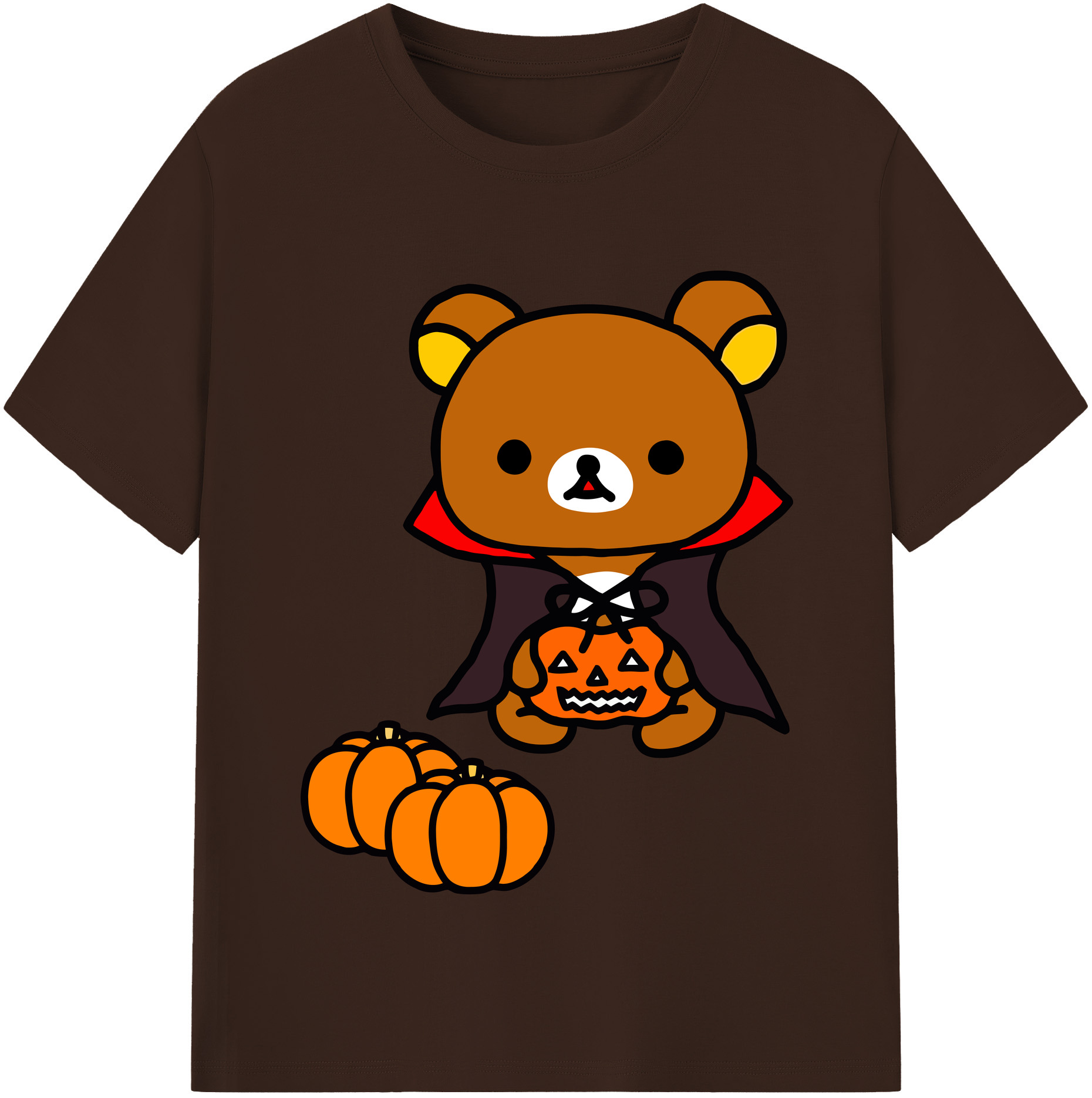 （画像用） リラックマ リラックマ キイロイトリ Rilakkuma Korilakkuma Kiiroitori 綿100％半袖Tシャツ（フロントプリント）