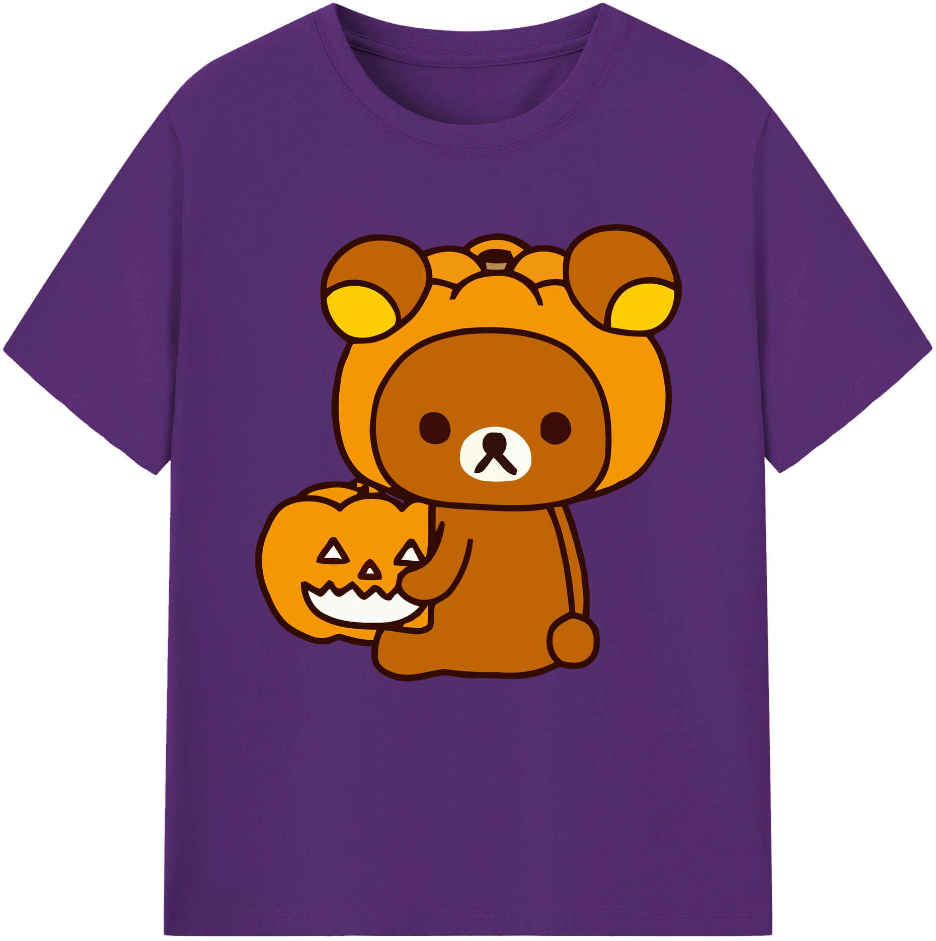 （画像用） リラックマ リラックマ キイロイトリ Rilakkuma Korilakkuma Kiiroitori 綿100％半袖Tシャツ（フロントプリント）