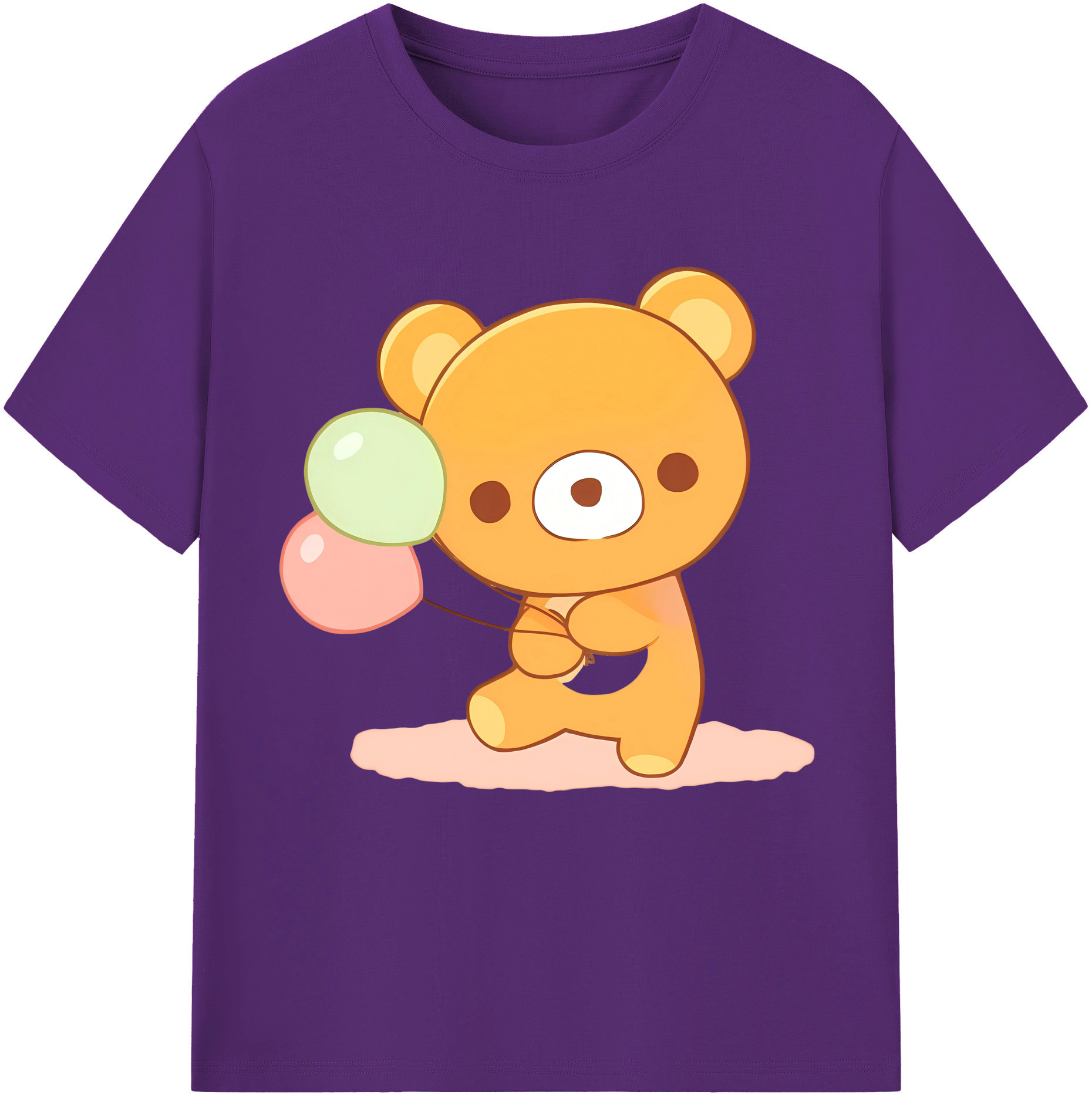 （画像用） リラックマ リラックマ キイロイトリ Rilakkuma Korilakkuma Kiiroitori 綿100％半袖Tシャツ（フロントプリント）