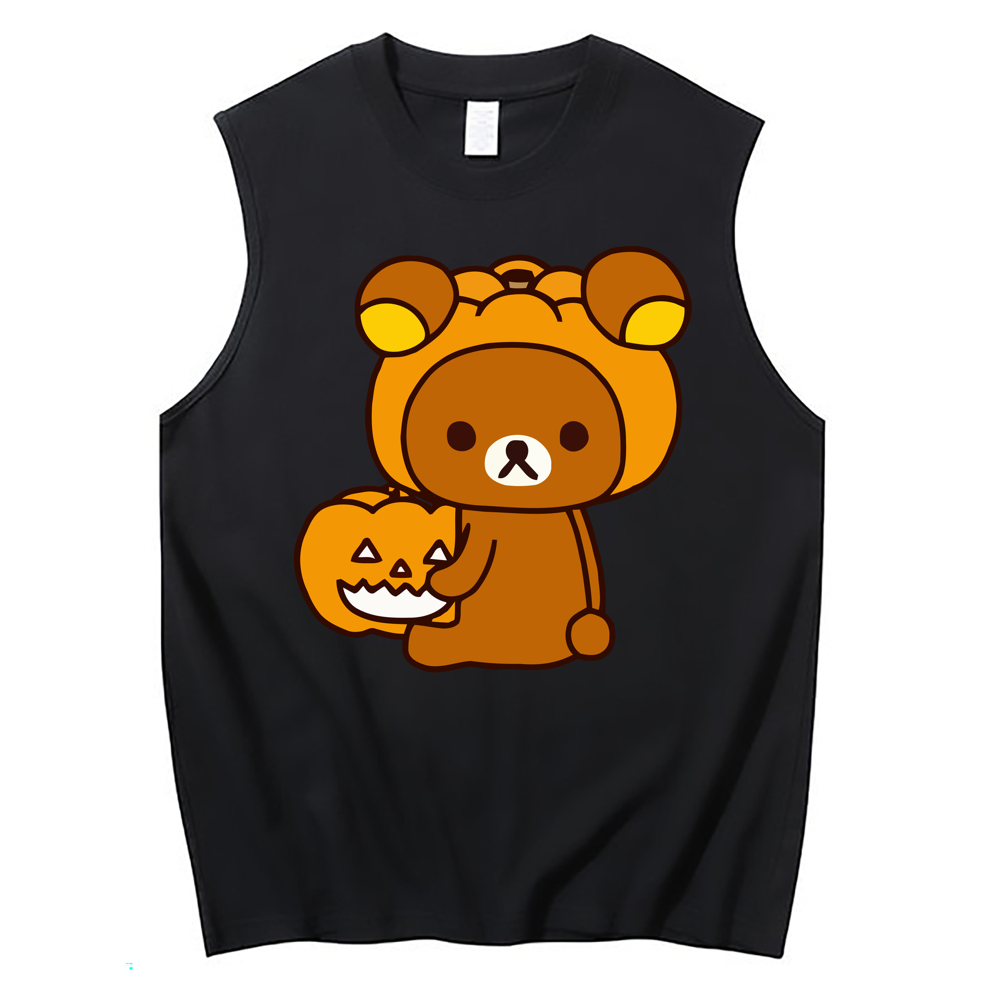 （画像用） リラックマ リラックマ キイロイトリ Rilakkuma Korilakkuma Kiiroitori コットン100％タンクトップ（フロントプリント）