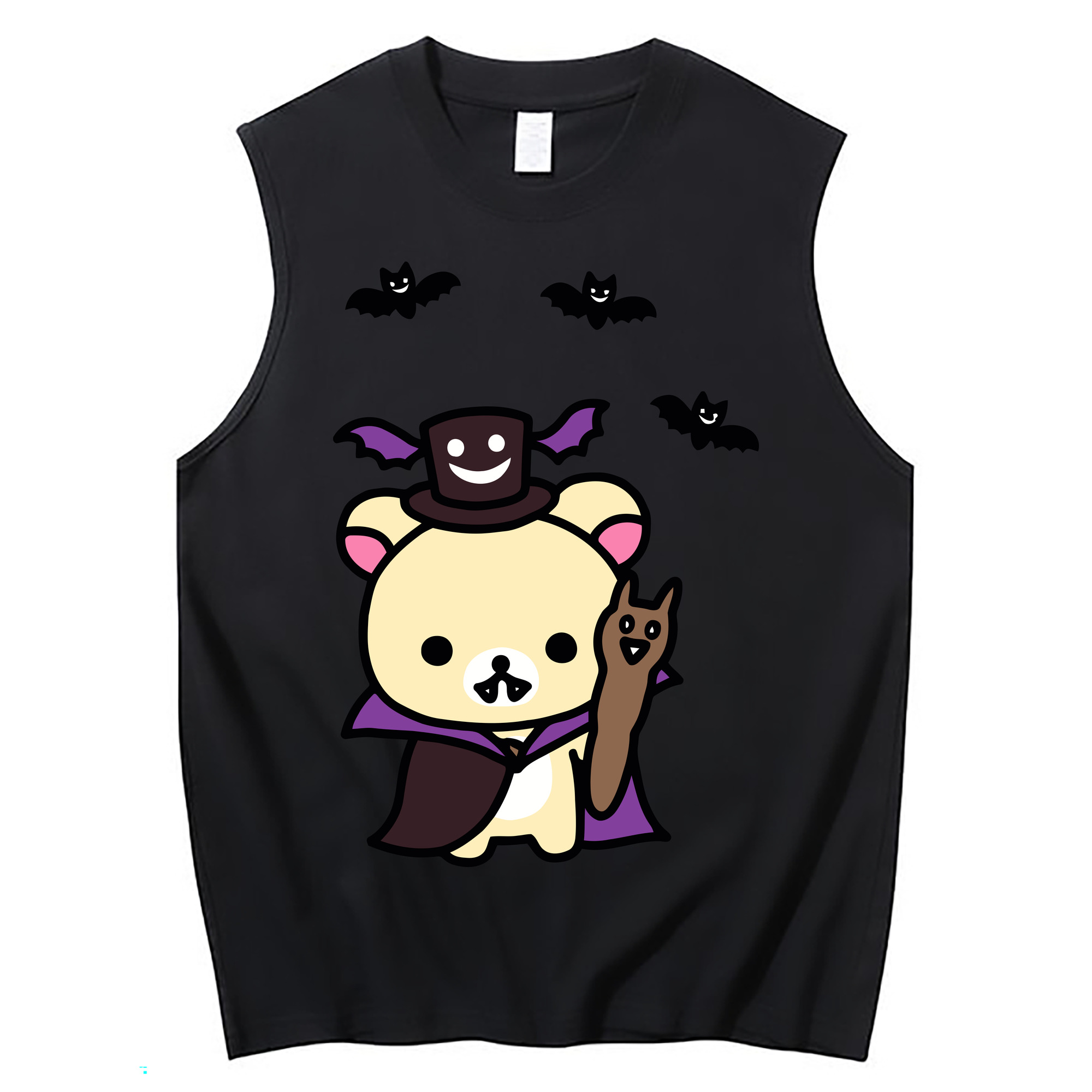 （画像用） リラックマ リラックマ キイロイトリ Rilakkuma Korilakkuma Kiiroitori コットン100％タンクトップ（フロントプリント）