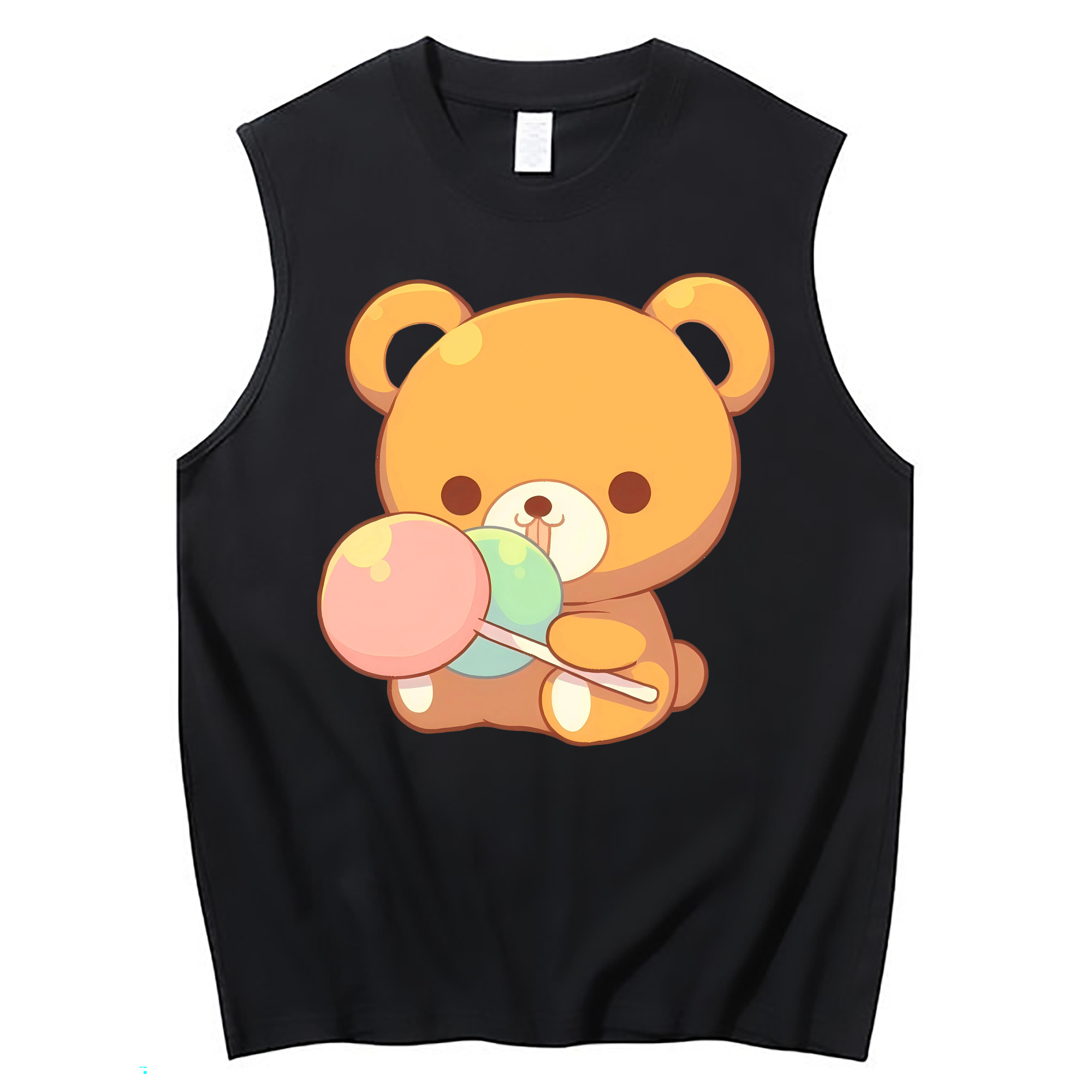 （画像用） リラックマ リラックマ キイロイトリ Rilakkuma Korilakkuma Kiiroitori コットン100％タンクトップ（フロントプリント）