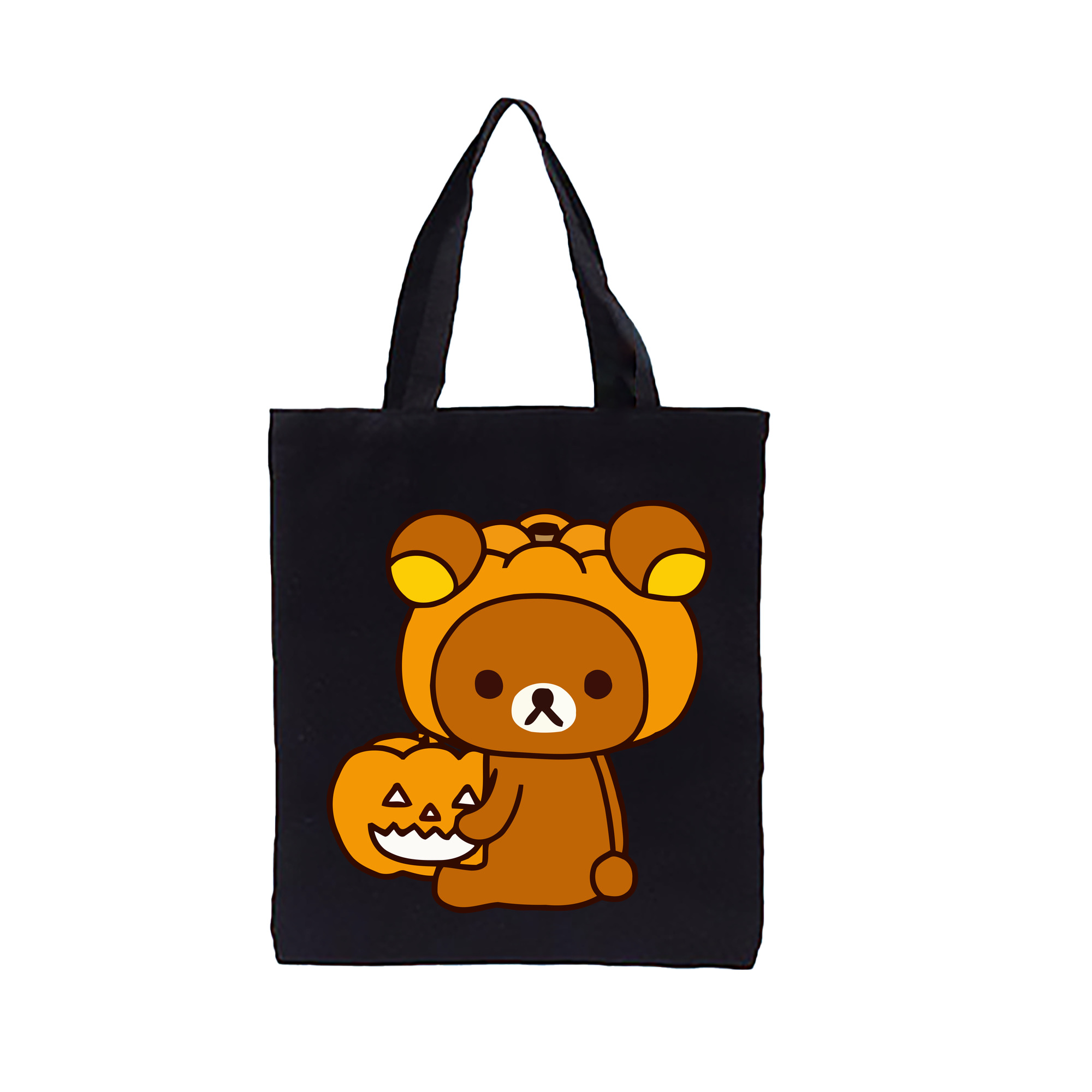 （画像用） リラックマ リラックマ キイロイトリ Rilakkuma Korilakkuma Kiiroitori 縦型キャンバス生地手提げバッグ　トートバッグ