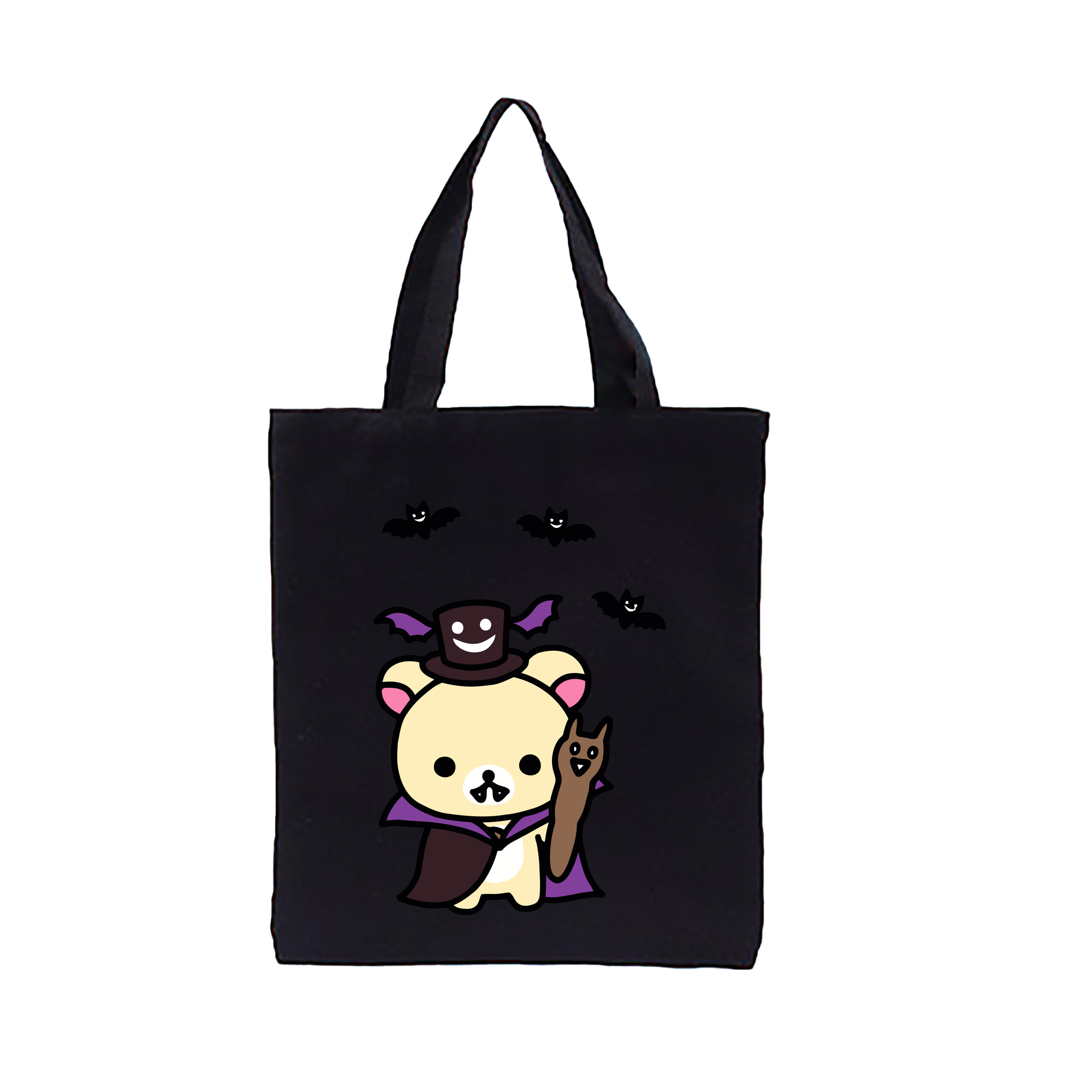（画像用） リラックマ リラックマ キイロイトリ Rilakkuma Korilakkuma Kiiroitori 縦型キャンバス生地手提げバッグ　トートバッグ