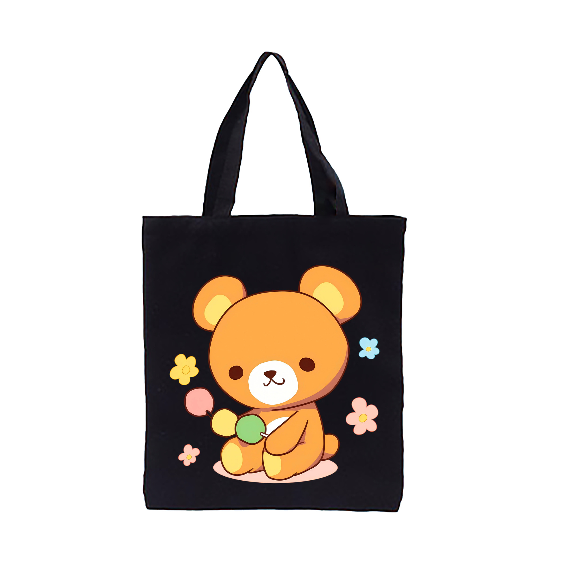 （画像用） リラックマ リラックマ キイロイトリ Rilakkuma Korilakkuma Kiiroitori 縦型キャンバス生地手提げバッグ　トートバッグ
