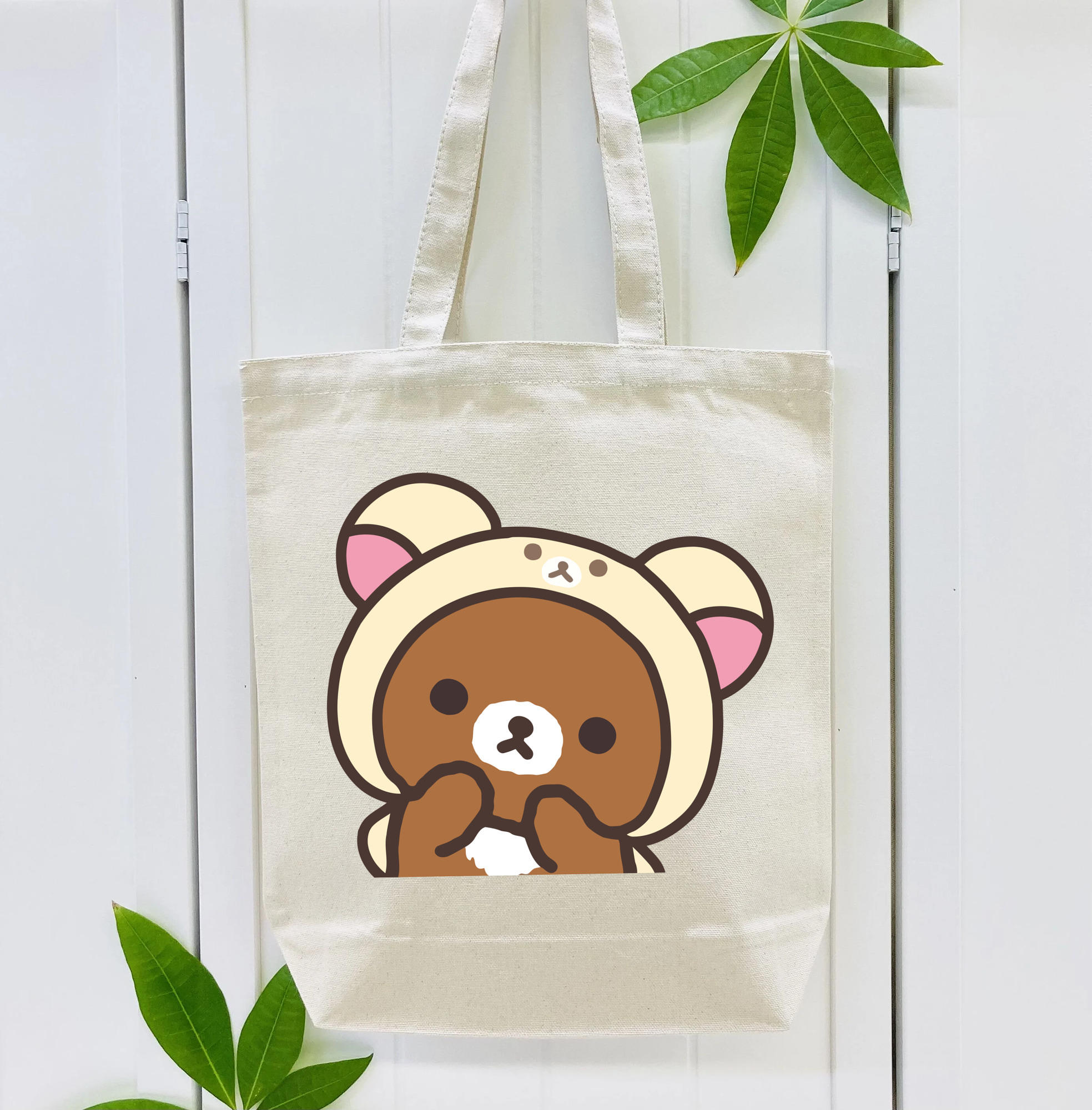 リラックマ リラックマ キイロイトリ Rilakkuma Korilakkuma Kiiroitori 縦型キャンバス生地手提げバッグ　トートバッグ