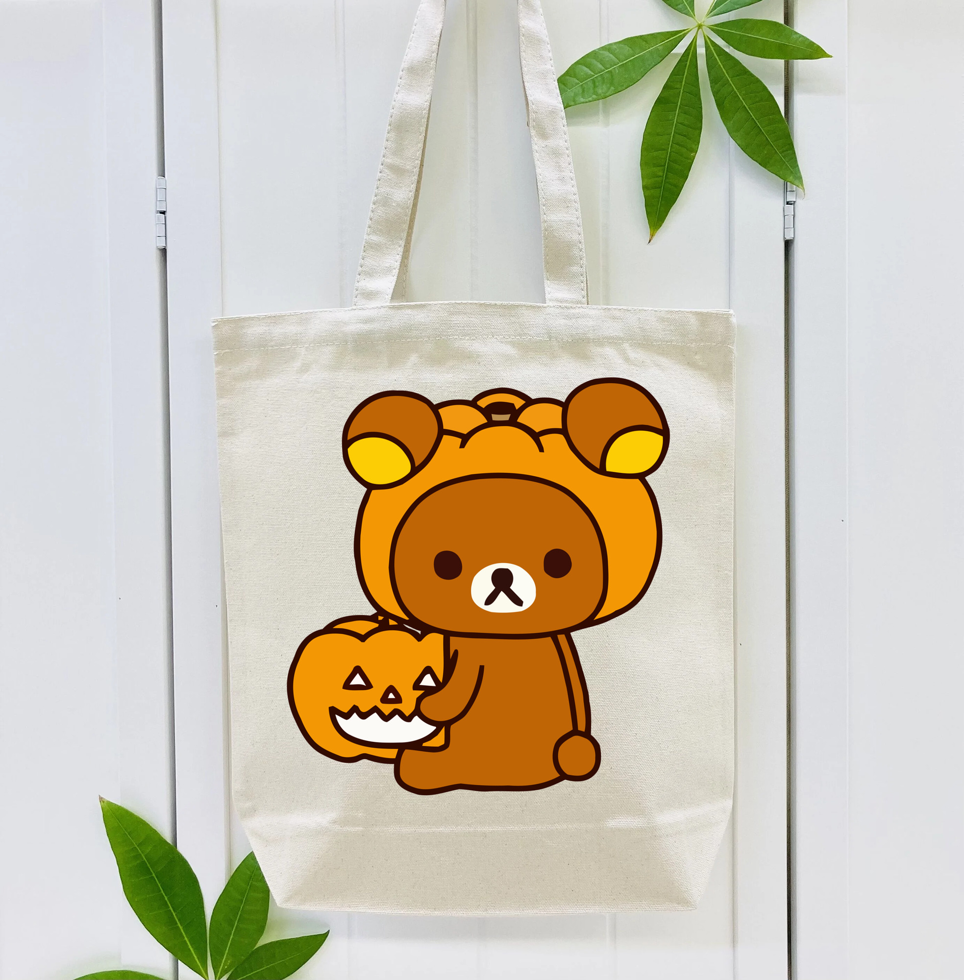 リラックマ リラックマ キイロイトリ Rilakkuma Korilakkuma Kiiroitori 縦型キャンバス生地手提げバッグ　トートバッグ