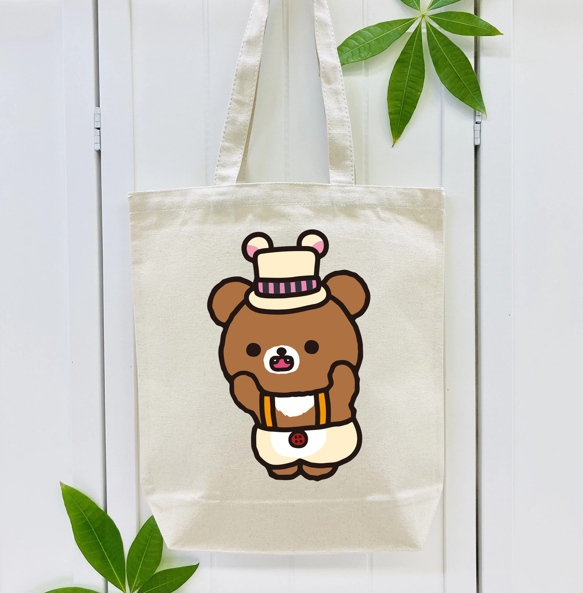 リラックマ リラックマ キイロイトリ Rilakkuma Korilakkuma Kiiroitori 縦型キャンバス生地手提げバッグ　トートバッグ