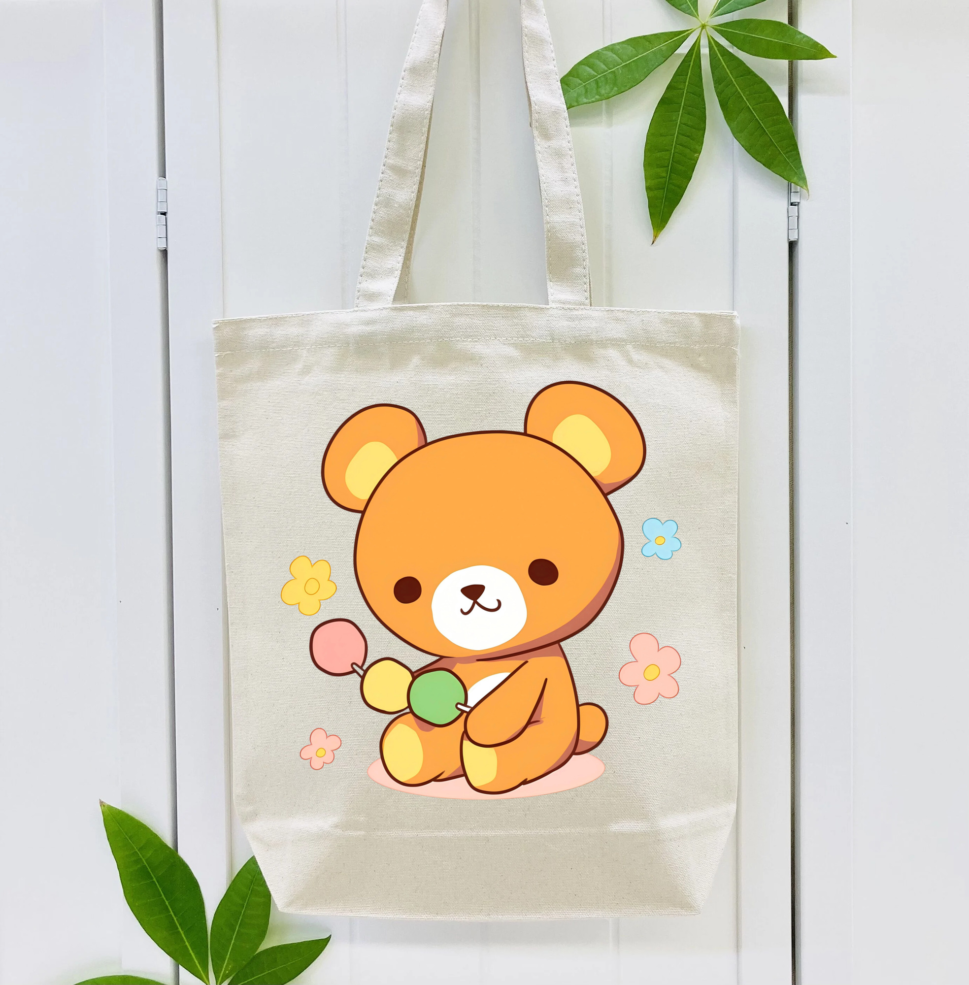 リラックマ リラックマ キイロイトリ Rilakkuma Korilakkuma Kiiroitori 縦型キャンバス生地手提げバッグ　トートバッグ