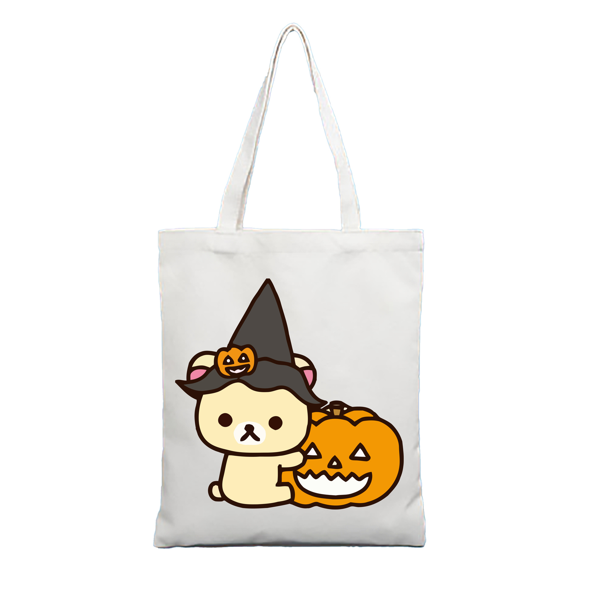 （画像用） リラックマ リラックマ キイロイトリ Rilakkuma Korilakkuma Kiiroitori 縦型キャンバス生地手提げバッグ　トートバッグ