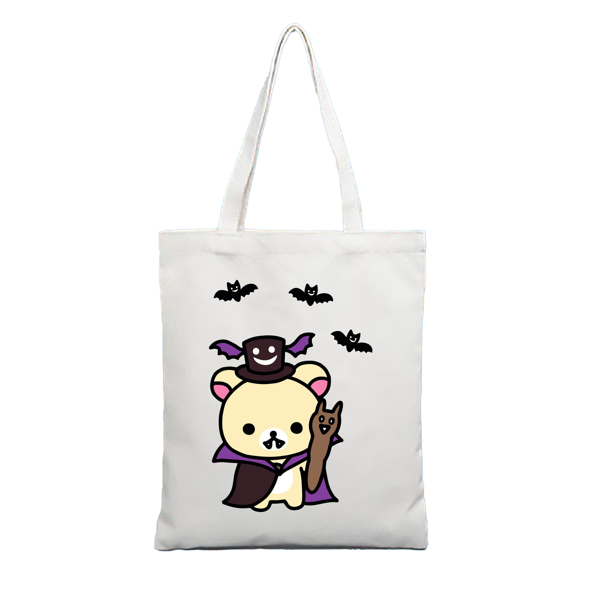 （画像用） リラックマ リラックマ キイロイトリ Rilakkuma Korilakkuma Kiiroitori 縦型キャンバス生地手提げバッグ　トートバッグ