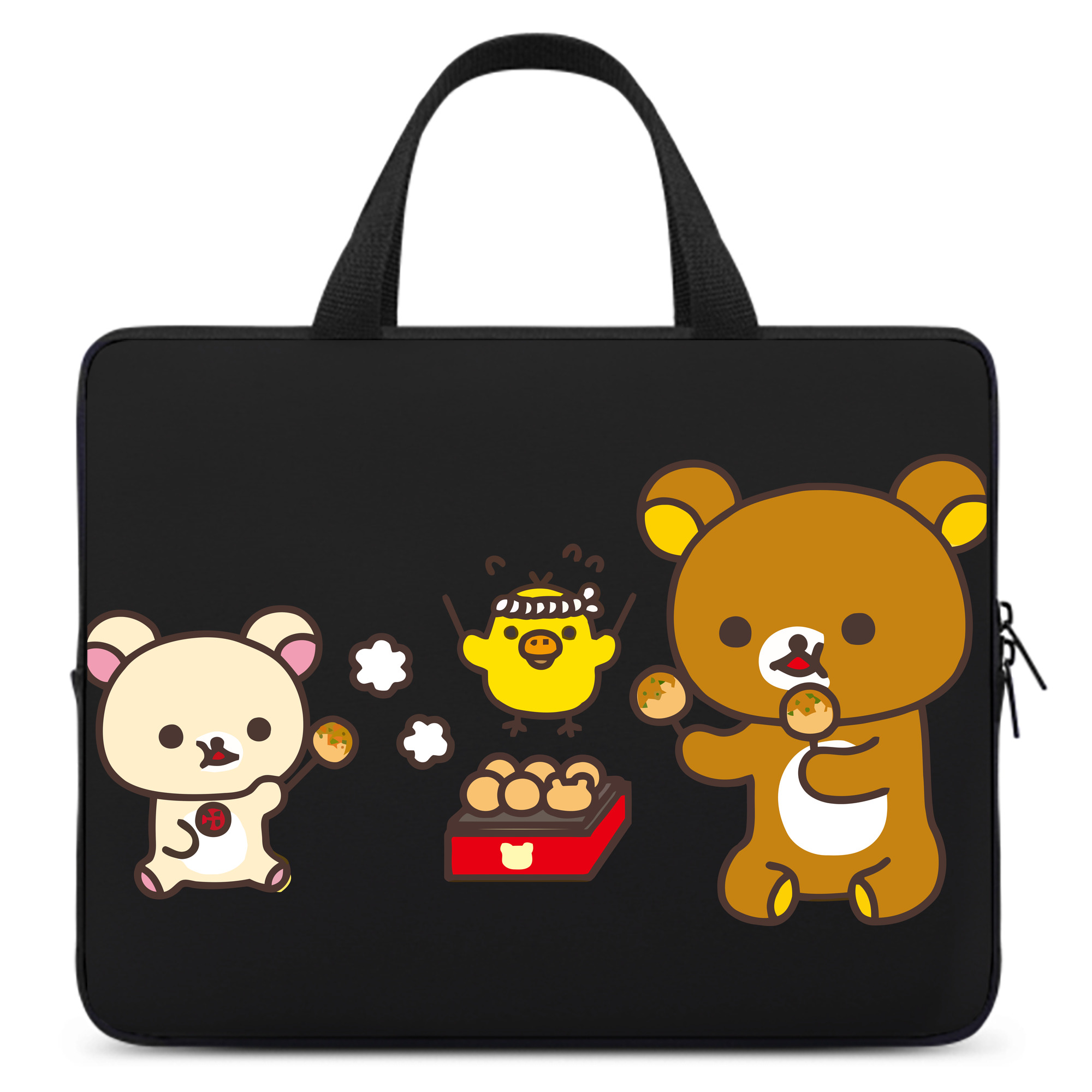 （画像用） リラックマ リラックマ キイロイトリ Rilakkuma Korilakkuma Kiiroitori 手提げノートパソコンバッグ