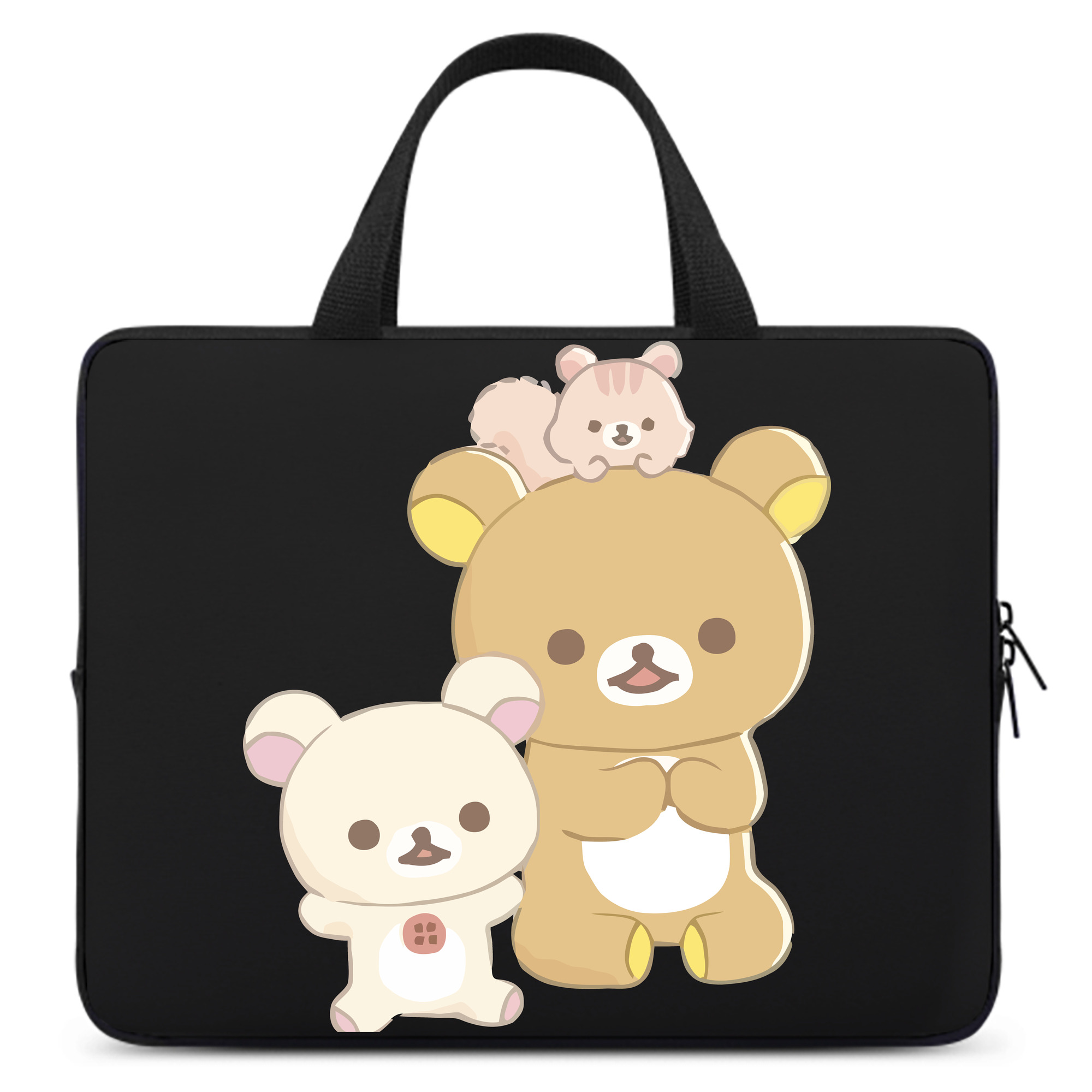 （画像用） リラックマ リラックマ キイロイトリ Rilakkuma Korilakkuma Kiiroitori 手提げノートパソコンバッグ