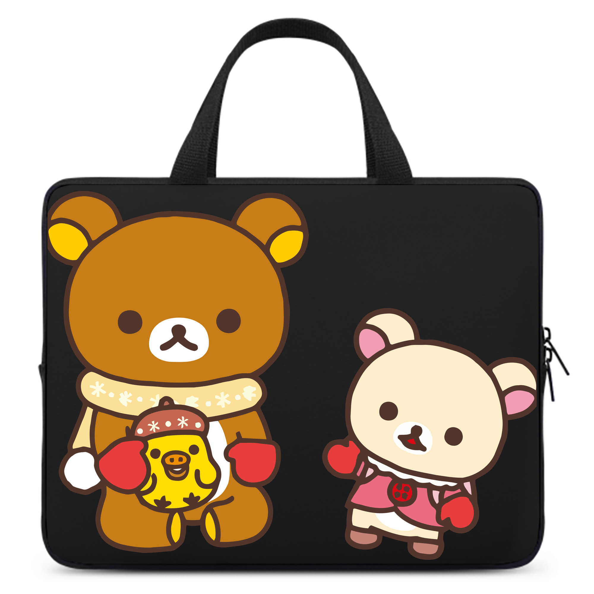 （画像用） リラックマ リラックマ キイロイトリ Rilakkuma Korilakkuma Kiiroitori 手提げノートパソコンバッグ