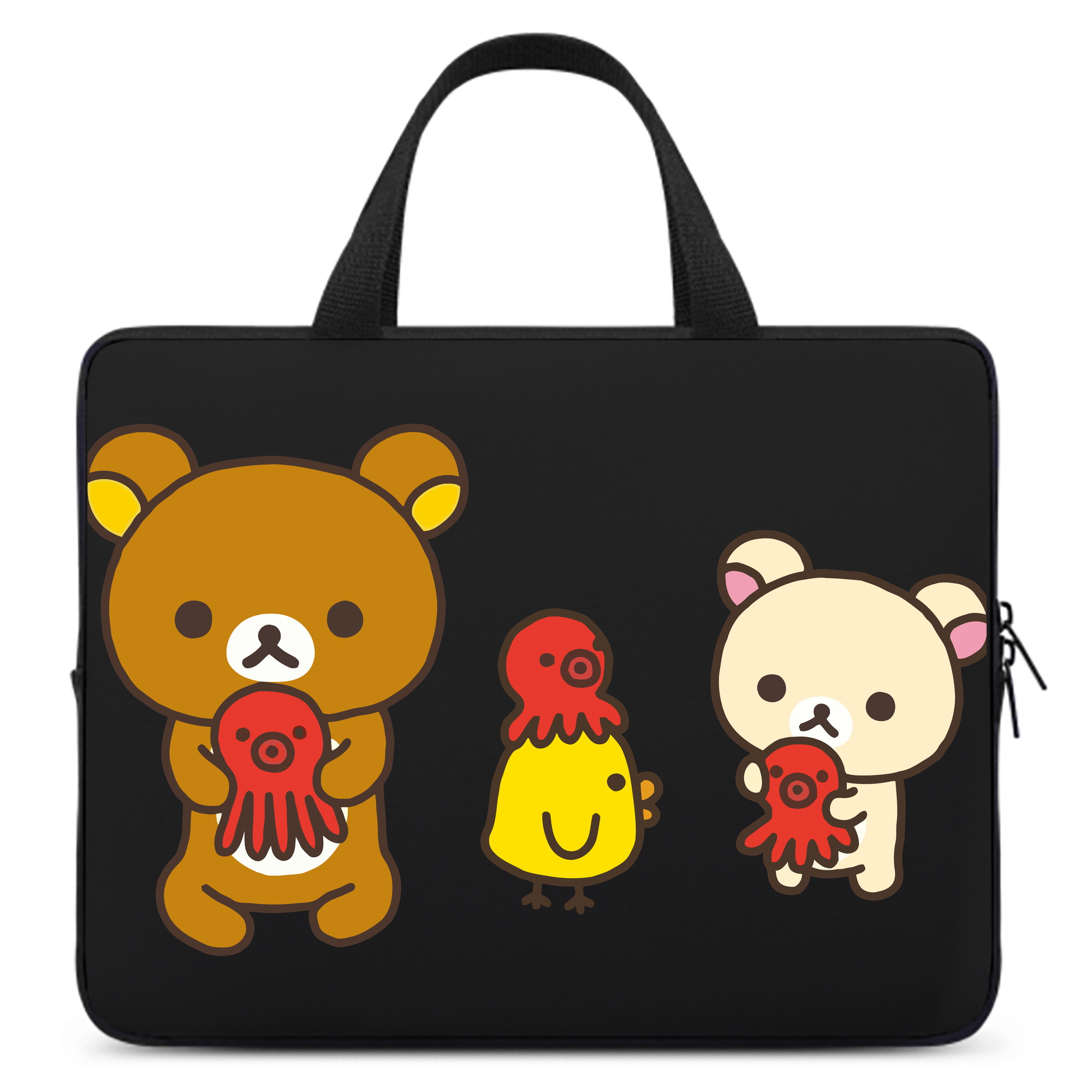 （画像用） リラックマ リラックマ キイロイトリ Rilakkuma Korilakkuma Kiiroitori 手提げノートパソコンバッグ