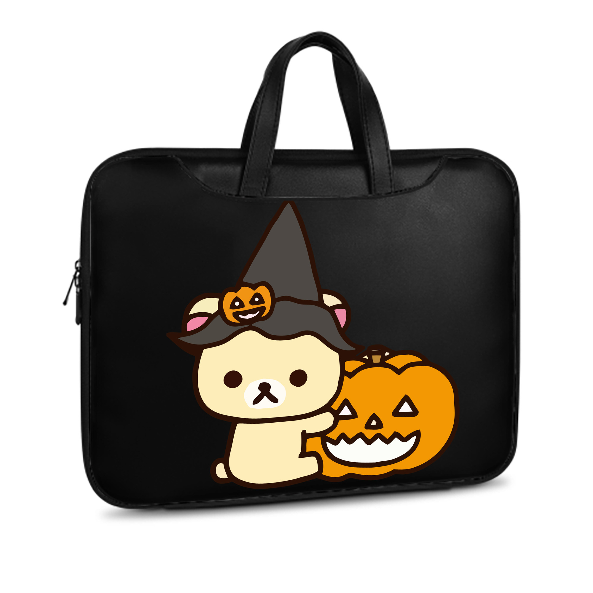 （画像用） リラックマ リラックマ キイロイトリ Rilakkuma Korilakkuma Kiiroitori レザーラップトップバッグ　ノートパソコンケース