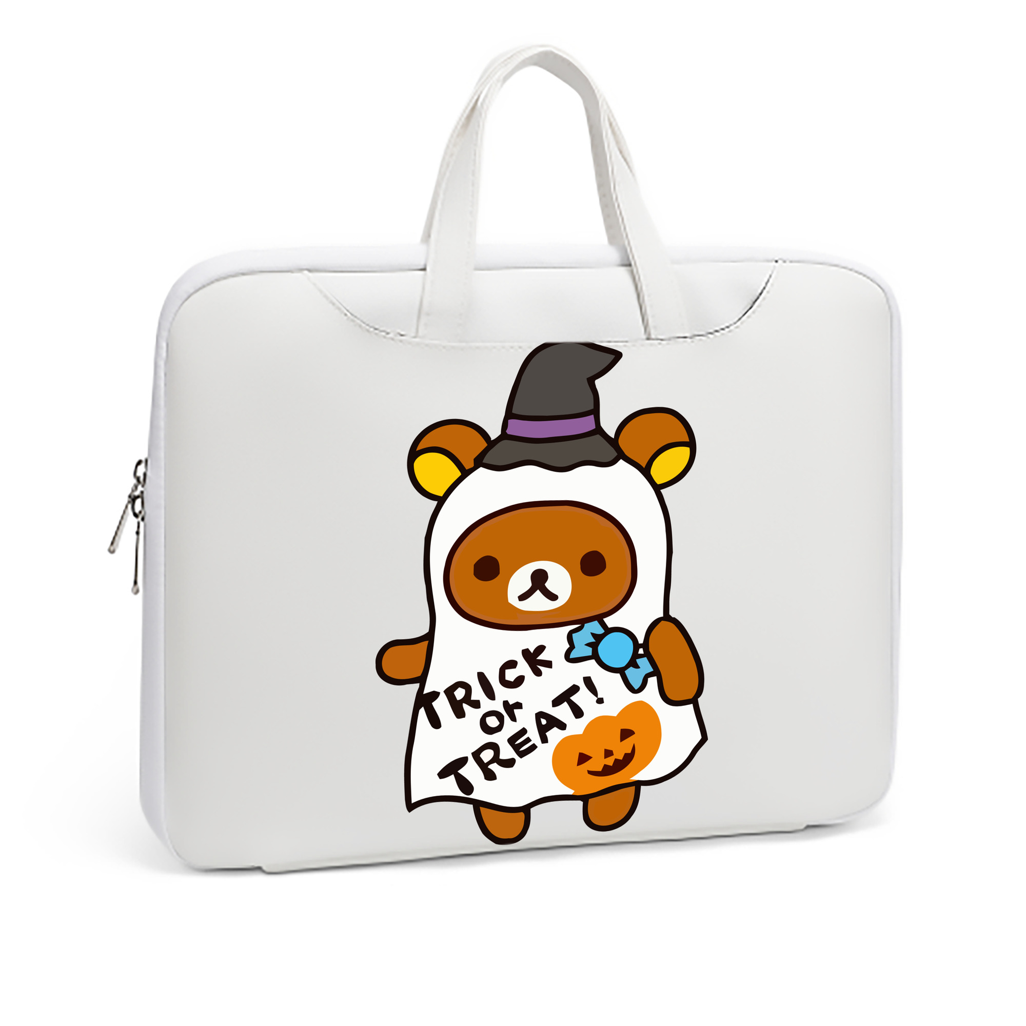 （画像用） リラックマ リラックマ キイロイトリ Rilakkuma Korilakkuma Kiiroitori レザーラップトップバッグ　ノートパソコンケース