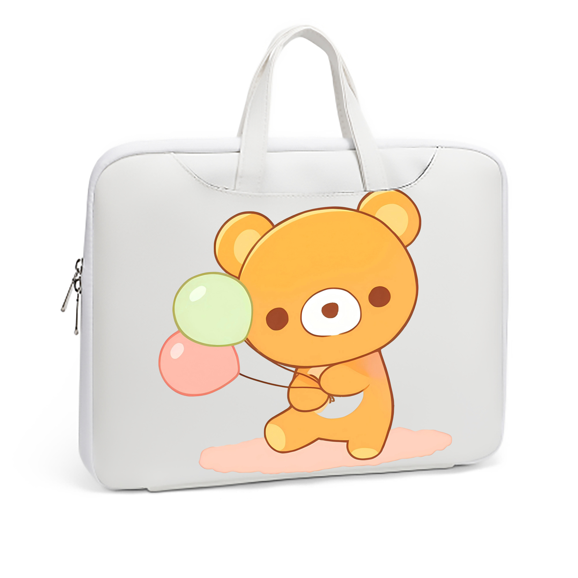 （画像用） リラックマ リラックマ キイロイトリ Rilakkuma Korilakkuma Kiiroitori レザーラップトップバッグ　ノートパソコンケース