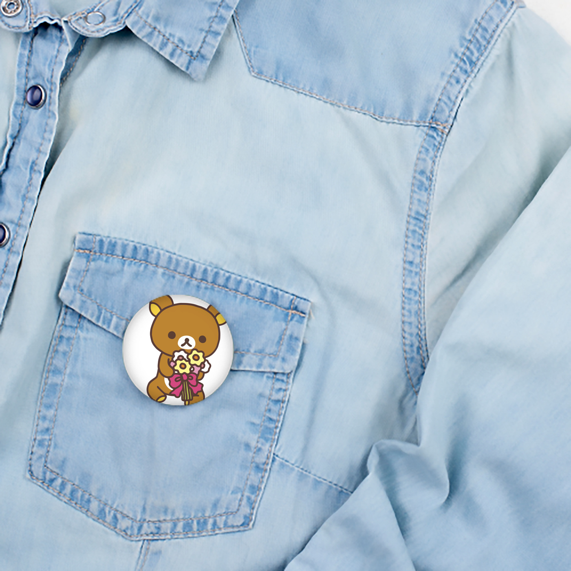 リラックマ リラックマ キイロイトリ Rilakkuma Korilakkuma Kiiroitori 6cm 缶バッジ 複数セット