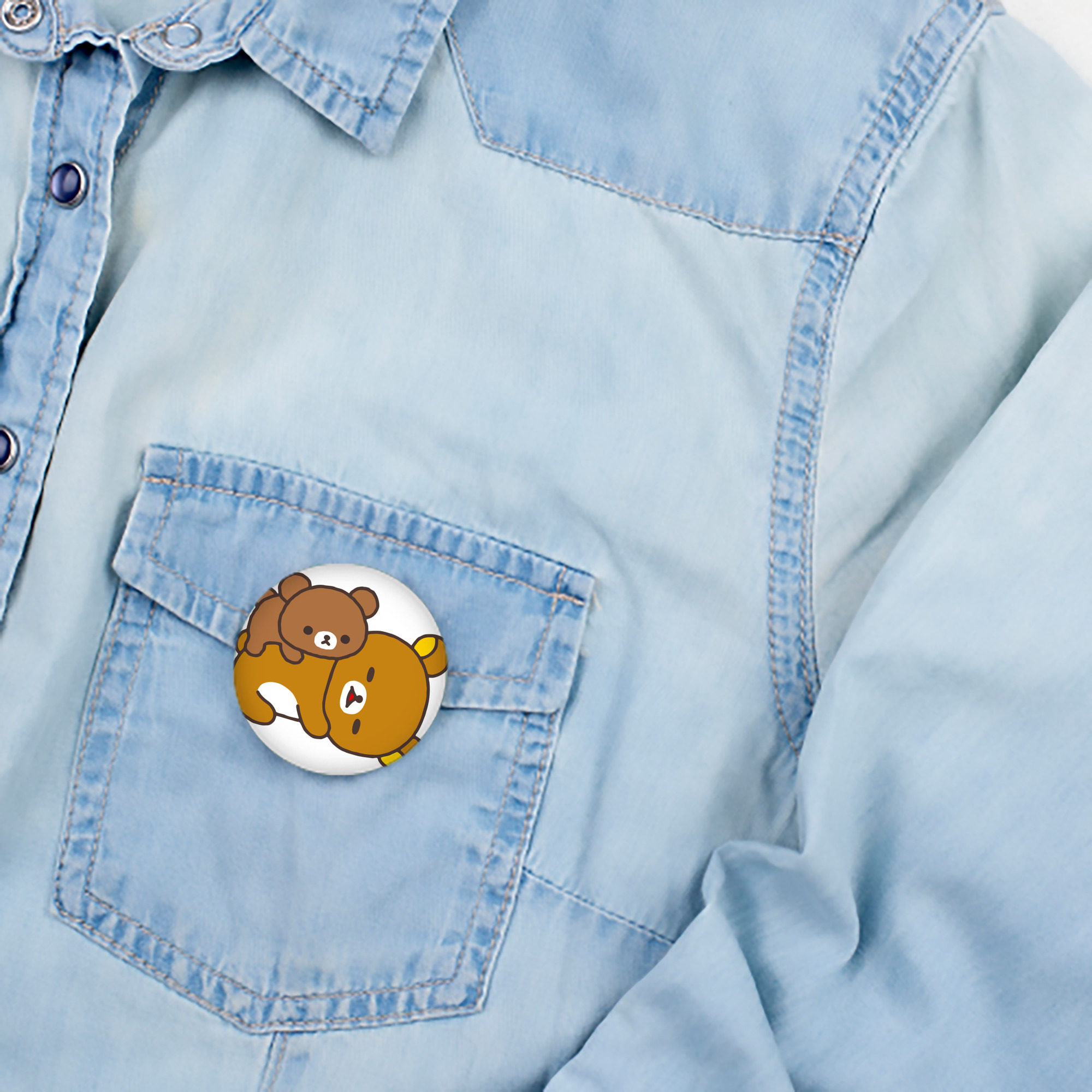 リラックマ リラックマ キイロイトリ Rilakkuma Korilakkuma Kiiroitori 6cm 缶バッジ 複数セット