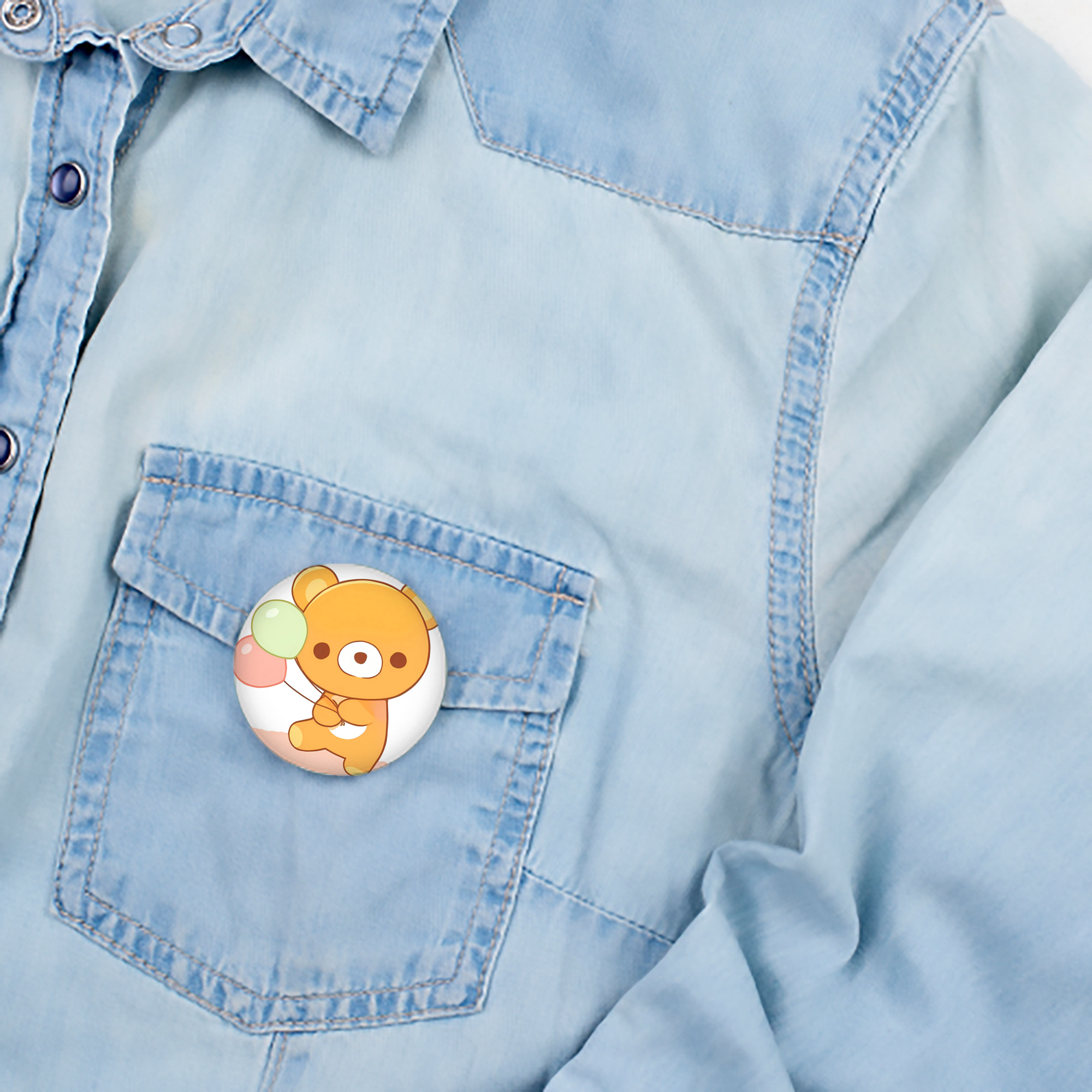 リラックマ リラックマ キイロイトリ Rilakkuma Korilakkuma Kiiroitori 6cm 缶バッジ 複数セット