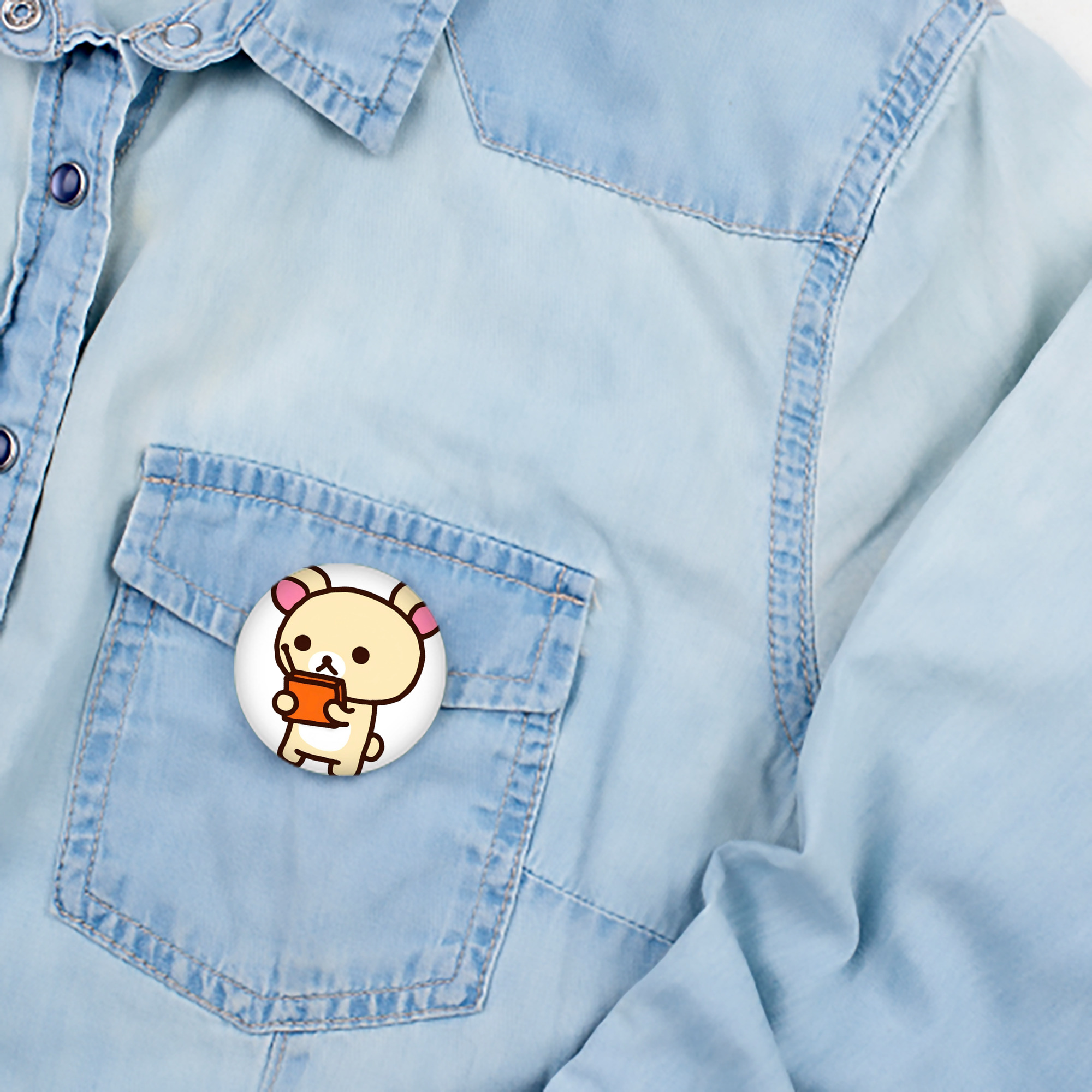 リラックマ リラックマ キイロイトリ Rilakkuma Korilakkuma Kiiroitori 6cm 缶バッジ 複数セット