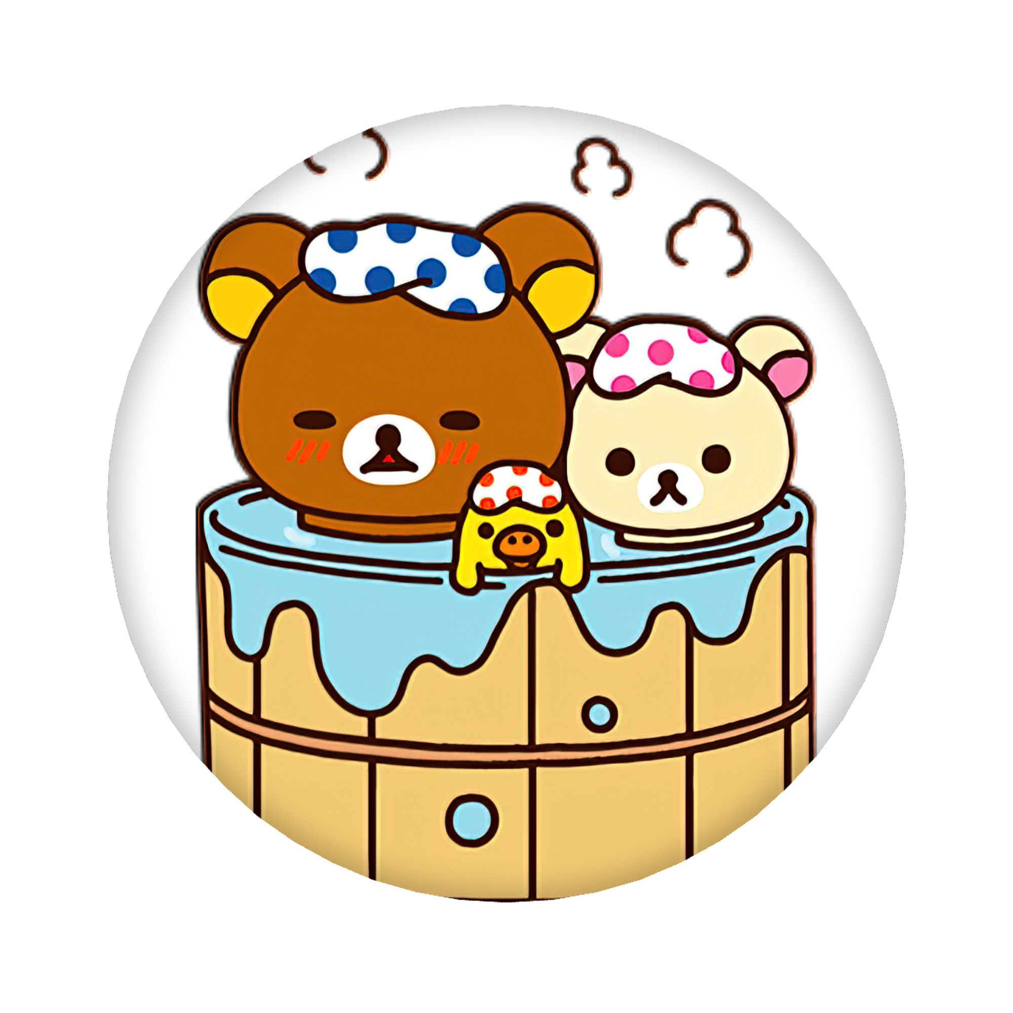（画像用） リラックマ リラックマ キイロイトリ Rilakkuma Korilakkuma Kiiroitori 6cm 缶バッジ 複数セット