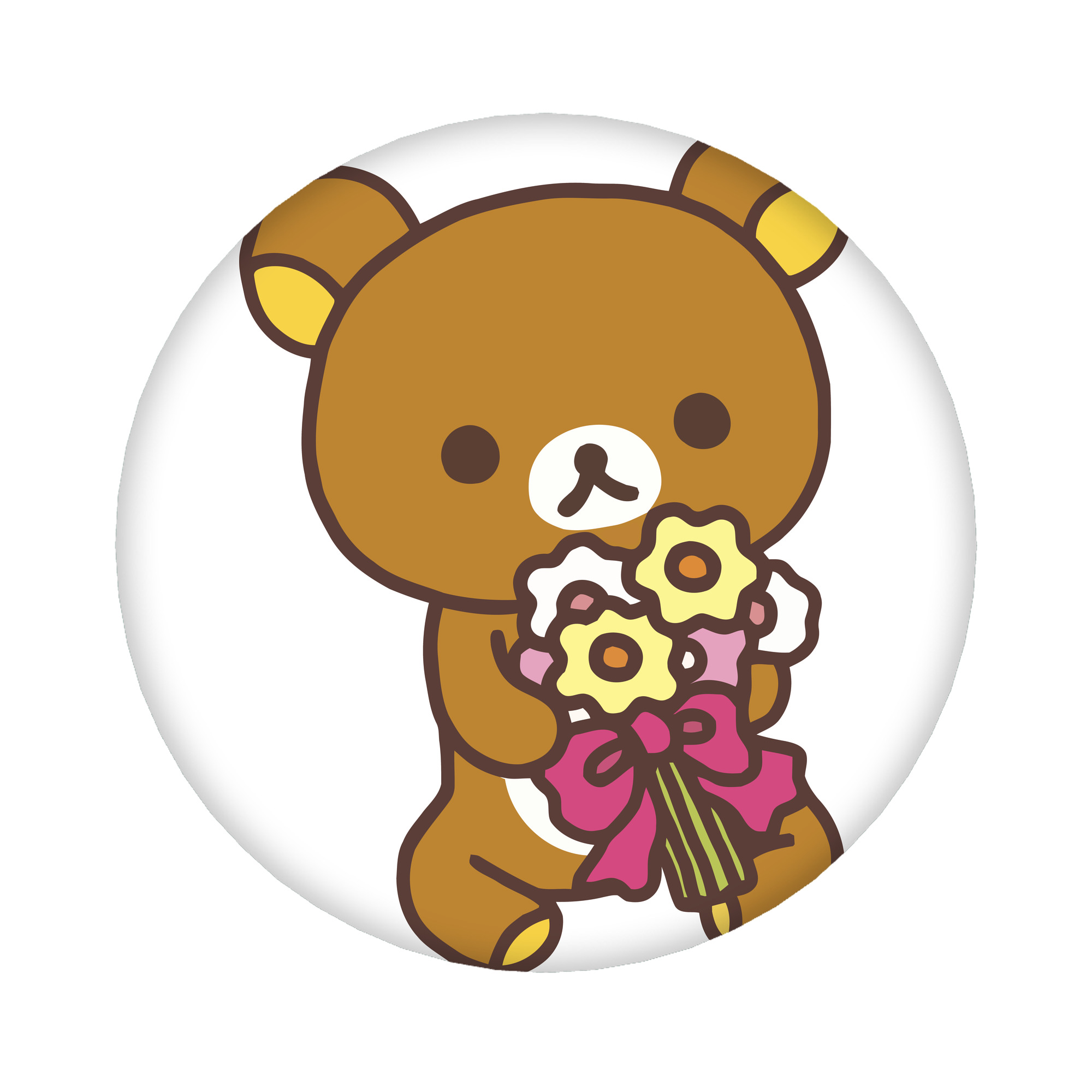（画像用） リラックマ リラックマ キイロイトリ Rilakkuma Korilakkuma Kiiroitori 6cm 缶バッジ 複数セット