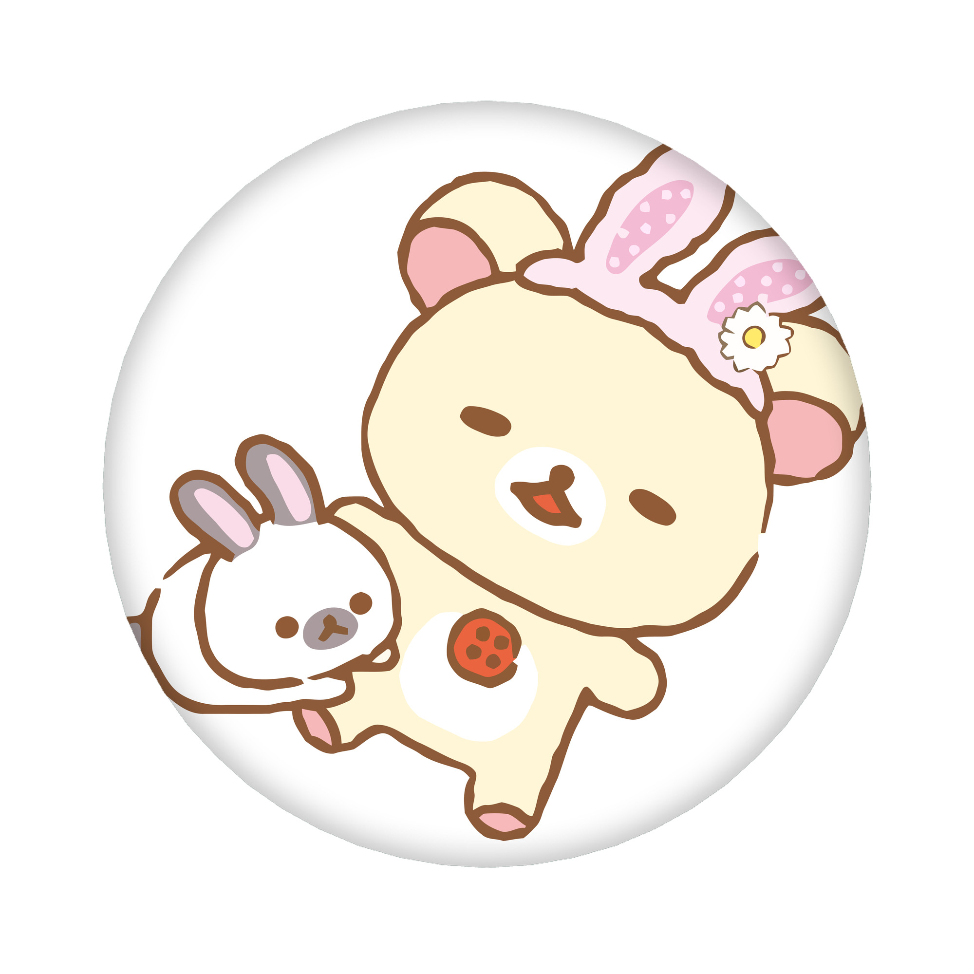 （画像用） リラックマ リラックマ キイロイトリ Rilakkuma Korilakkuma Kiiroitori 6cm 缶バッジ 複数セット