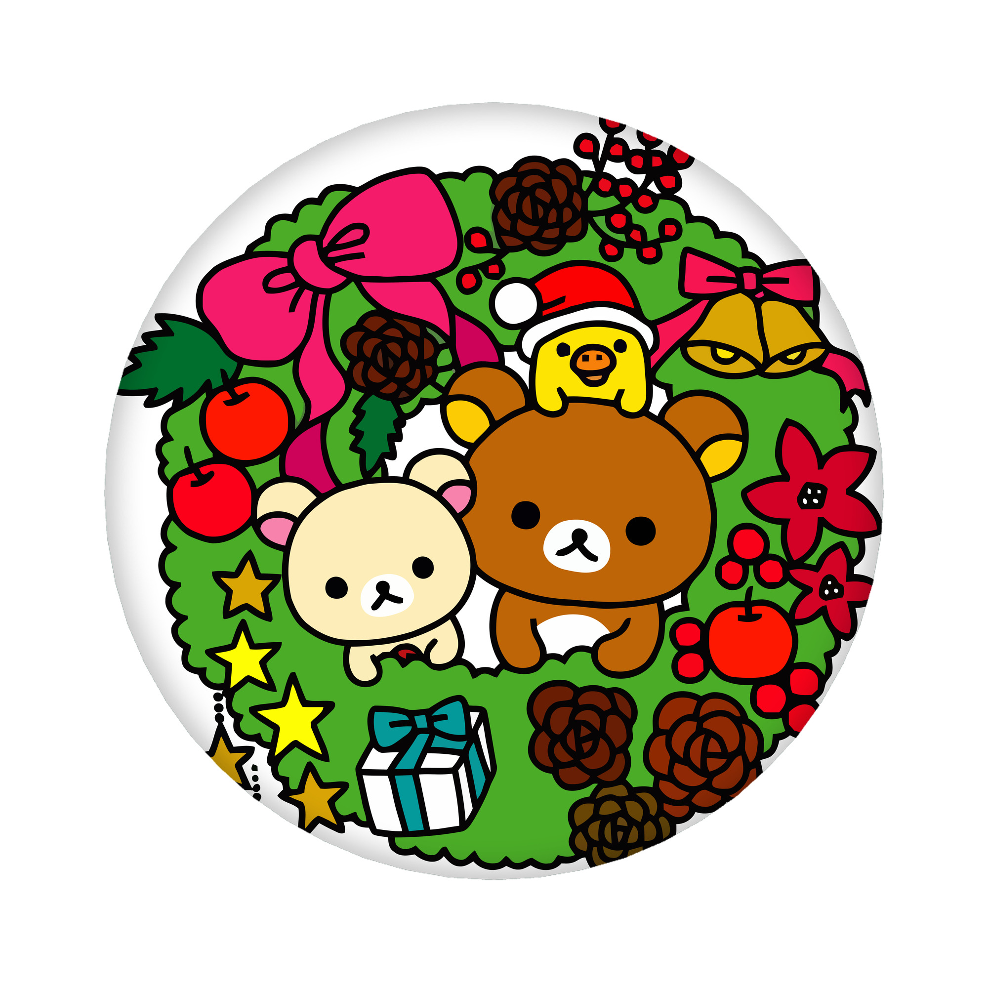 （画像用） リラックマ リラックマ キイロイトリ Rilakkuma Korilakkuma Kiiroitori 6cm 缶バッジ 複数セット