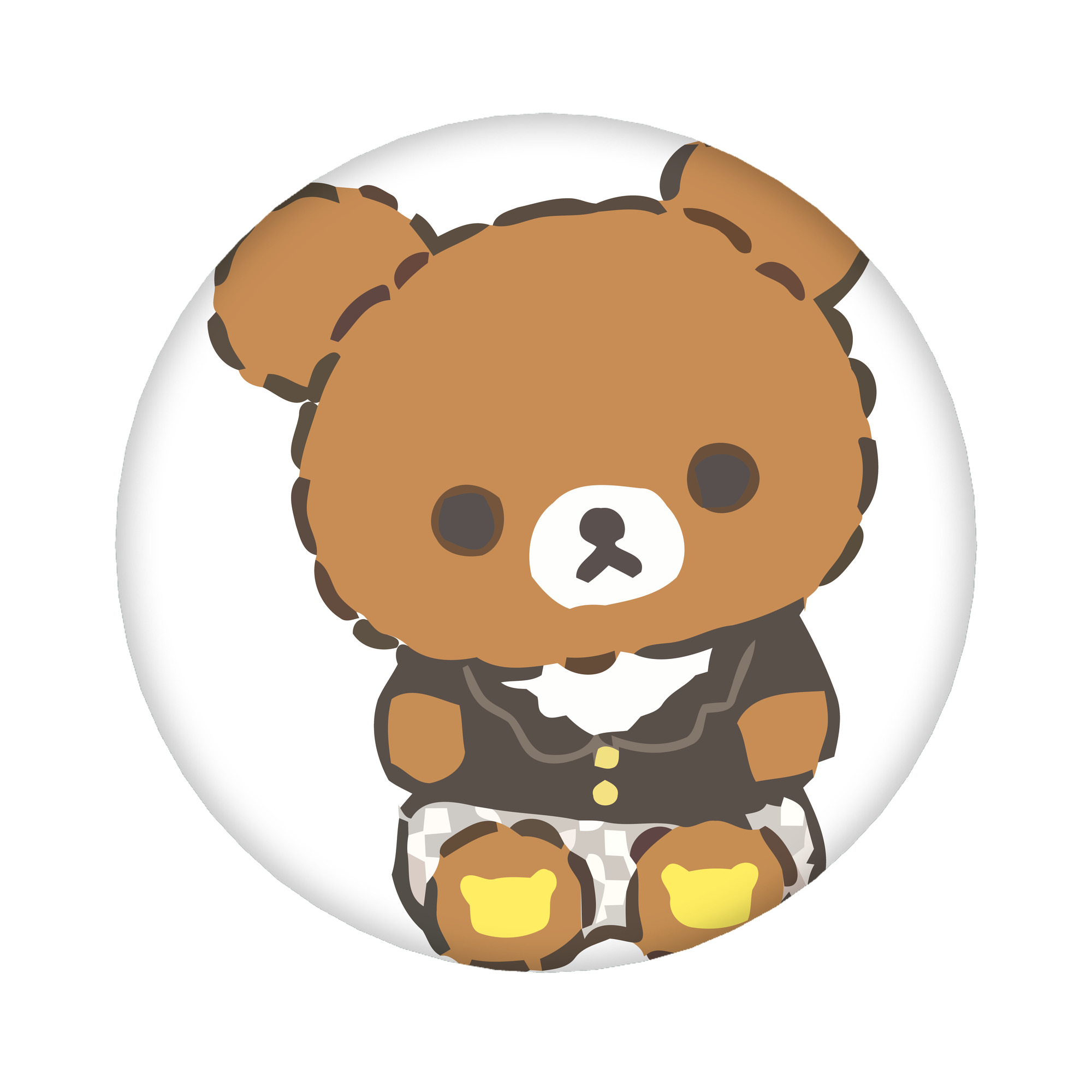 （画像用） リラックマ リラックマ キイロイトリ Rilakkuma Korilakkuma Kiiroitori 6cm 缶バッジ 複数セット