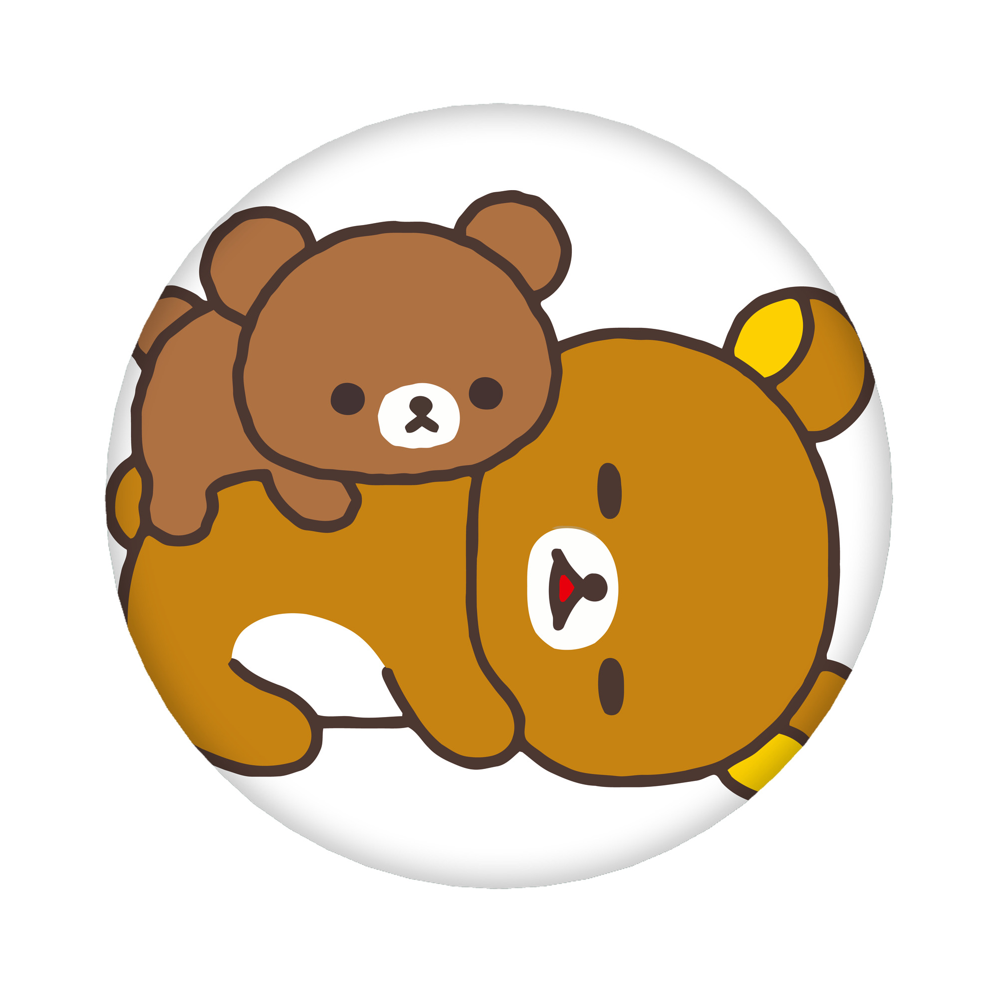 （画像用） リラックマ リラックマ キイロイトリ Rilakkuma Korilakkuma Kiiroitori 6cm 缶バッジ 複数セット